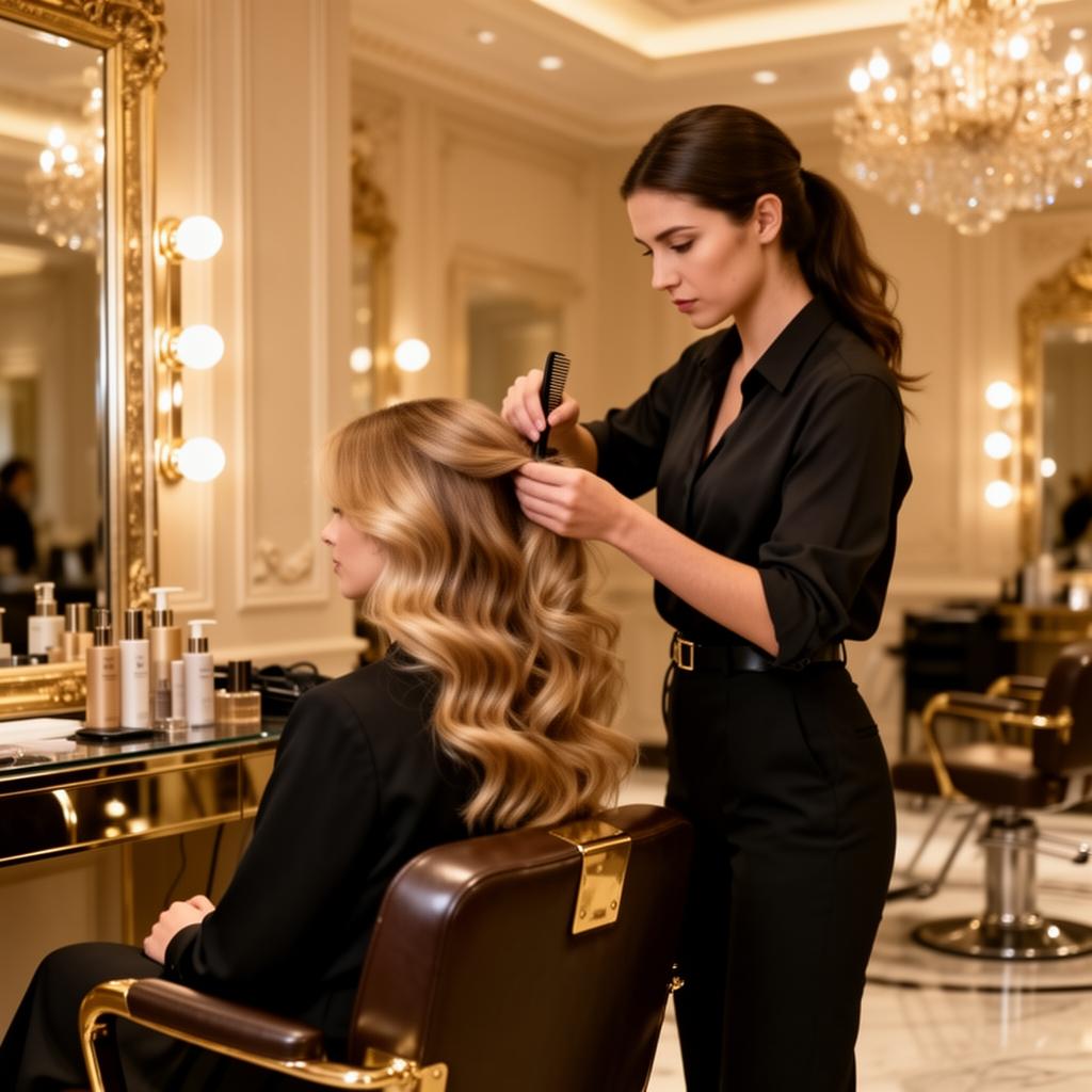 Stylistka fryzur pracująca w salonie fryzjerskim w Jelczu-Laskowicach